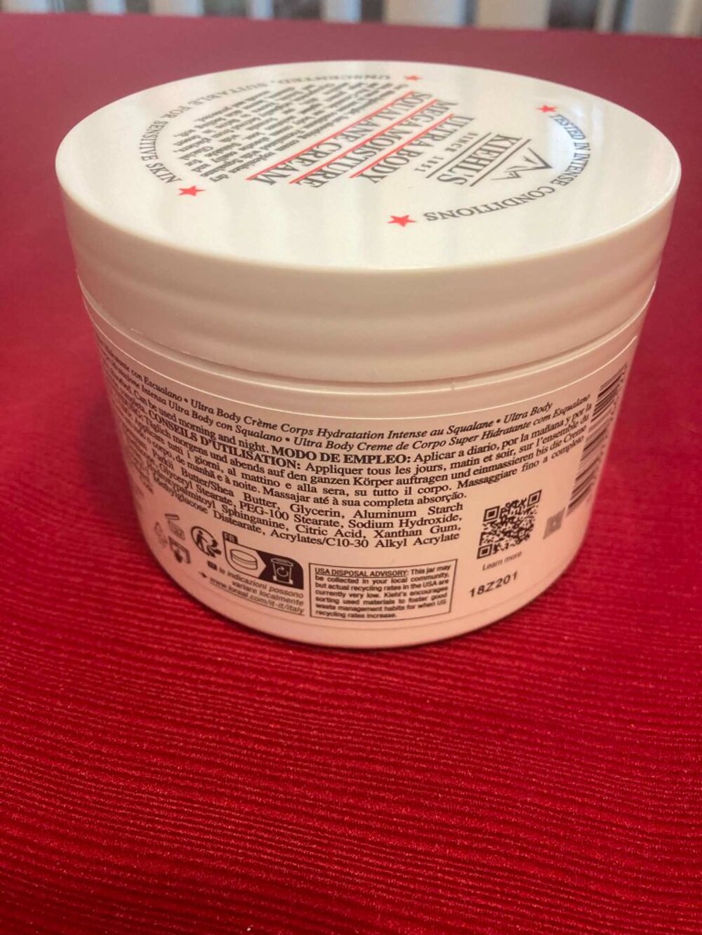 New Sealed Kiehl's Ultra Body Mega Moisture Squalane Cream 8.4oz Full Size - Picture 5 of 14